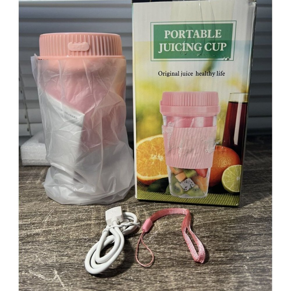 250ml Personal Fruit Portable Blender Mini Juse Maker Mixer Juicer Pink